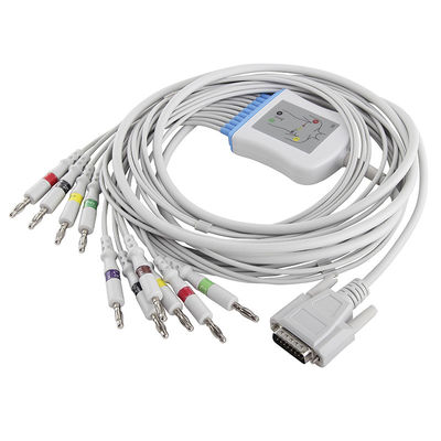 Edan EKG SE-3,SE-12 01.57.107048 สายเคเบิลและสายไฟ ขั้วต่อ IEC 4.0Banana