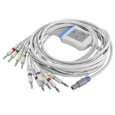 Welch Allyn SE-PRO-600 M2461A สายเคเบิลและสายไฟ EKG ตัวเชื่อมต่อ IEC 4.0Banana