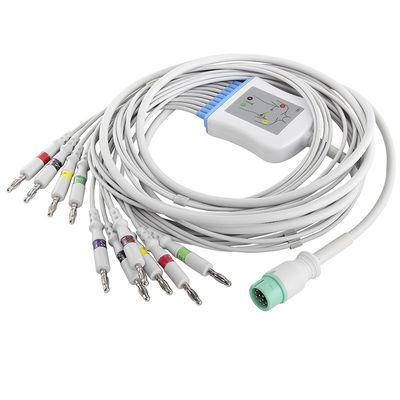 Comen M2461A สายเคเบิล EKG และสายไฟ สายเคเบิล ECG ของตัวเชื่อมต่อ Banana IEC 4.0