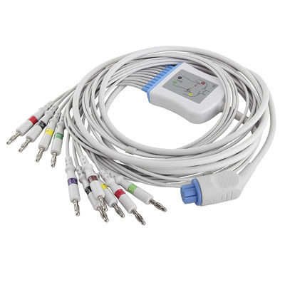 สายเคเบิล Datex EKG และสายไฟตะกั่ว IEC 4.0Banana Connector