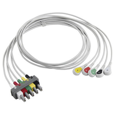 P-Hilips M1633A M1625A M1621A 989803104571 ที่ถอดออกได้ 5 Lead Snap IEC EKG Leadwire