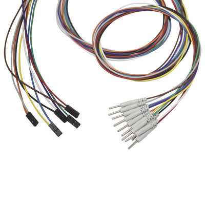 ดูปองท์ EEG อิเล็กโทรด 2 พินปลั๊กถึง 2.00 มม. พินลีดไวร์ชุบทอง EEG EMG อิเล็กโทรดลวดตะกั่ว