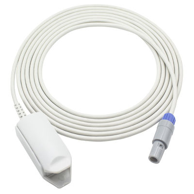 Adecon เซ็นเซอร์ SpO2 แบบนำกลับมาใช้ใหม่ MCF-21L DK-8000D DK-8000L 6Pin คลิปนิ้วสำหรับผู้ใหญ่ SpO2 Probe