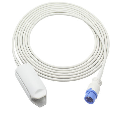 Biolight เซ็นเซอร์ SpO2 แบบใช้ซ้ำได้ A Series Digital Tech A3 A5 V6 M9000 9Pin คลิปนิ้วผู้ใหญ่ SpO2 Probe