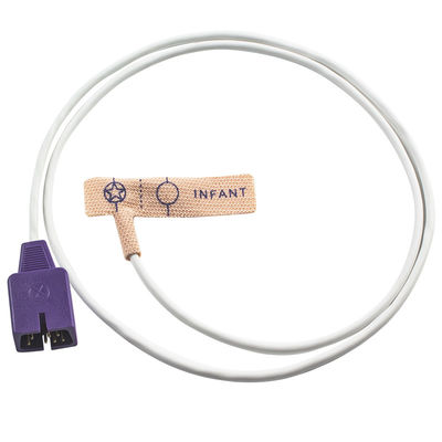 N-ellcor เซ็นเซอร์ Spo2 แบบใช้แล้วทิ้ง DB9 7pin N25 N200 NPB 4000 ผู้ใหญ่ทารกแรกเกิดผ้ายืดผิวหนังแบบใช้แล้วทิ้ง SpO2 Probe