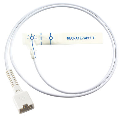 Novametrix 513 710 6pin เซ็นเซอร์ SpO2 แบบใช้แล้วทิ้ง 715 MARS โฟมสีขาวสำหรับเด็ก หัววัด SpO2 แบบใช้แล้วทิ้ง