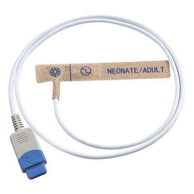 Datex Ohmeda TS-AP-10 TS-AP-25 เซ็นเซอร์ SpO2 แบบใช้แล้วทิ้ง 3800 3900 ผู้ใหญ่ / ทารกแรกเกิด ผ้าไม่ทอ หัววัด SpO2 แบบใช้แล้วทิ้ง