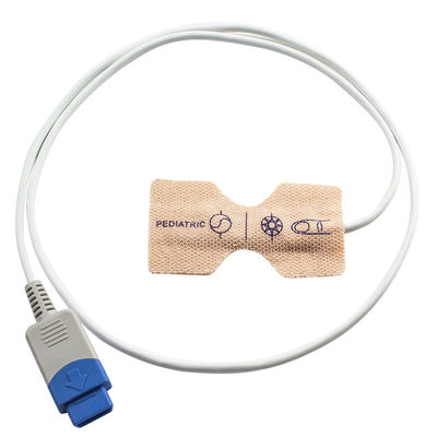 Datex Ohmeda 9pin TS-AF-25 ผ้ายืดผิวหนังทารกแรกเกิดที่ใช้แล้วทิ้ง SpO2 Probe แบบใช้แล้วทิ้ง