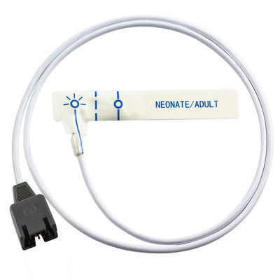 สีขาวฟองเด็ก SpO2 เซนเซอร์ DB9 9Pin สําหรับ Rad-7 Rad-8 85CM