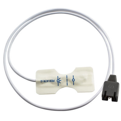 สีขาวฟองเด็ก SpO2 เซนเซอร์ DB9 9Pin สําหรับ Rad-7 Rad-8 85CM