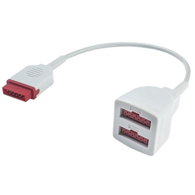 สายเคเบิลอะแดปเตอร์ GE Marquette IBP 2005772-001 2103966-001 สายเคเบิลต่อขยายหัววัดคู่ 11 พิน