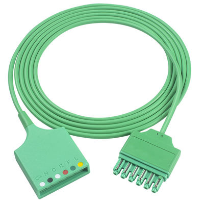 Siemens Draeger MS16256 6Lead ECG Trunk Adapter Cable Drager ECG Extension Trunk สายเคเบิล Single Pin Connector