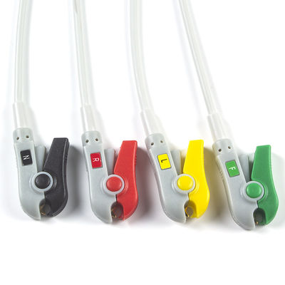 Corpuls 3 สายเคเบิล ECG และ Leadwires 4 Lead Limb IEC Clip 11pin Connector สายเคเบิล ECG