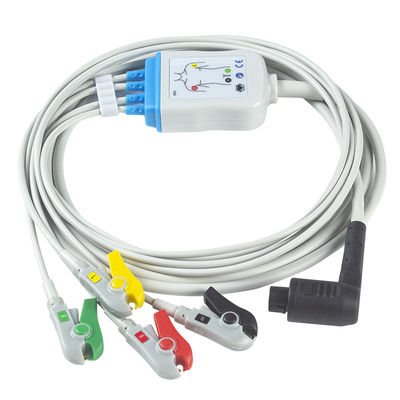 Corpuls 3 สายเคเบิล ECG และ Leadwires 4 Lead Limb IEC Clip 11pin Connector สายเคเบิล ECG