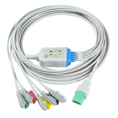 สายเคเบิล ECG ของ Mindray Datascope และ Leadwires 5 สายเคเบิล IEC Clip TPU ECG ตะกั่ว