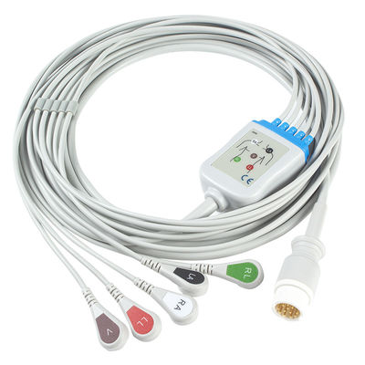 P-Hilips สาย ECG และสายตะกั่ว 12pin 5 Lead M1975A สาย ECG