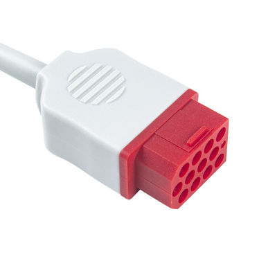 Bionet รุ่นใหม่ BM3 BM5 สายเคเบิล ECG และสายตะกั่ว สายเคเบิล ECG แบบสแน็ป 3 ตะกั่ว ขั้วต่อ IEC 12 ขา