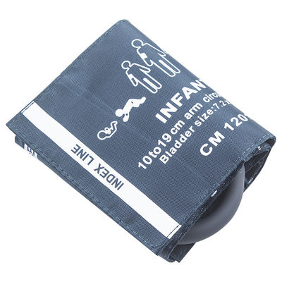 10-19 ซม. ผ้าพันแขน NIBP ไนลอนแบบใช้ซ้ำได้ M1571A ผ้าพันแขนวัดความดันโลหิตสำหรับทารก