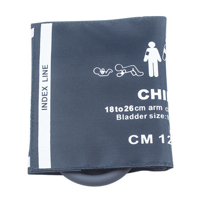 18-26cm Single Tube BP Cuff M1572A ผ้าพันแขนวัดความดันโลหิตสำหรับเด็กแบบใช้ซ้ำได้