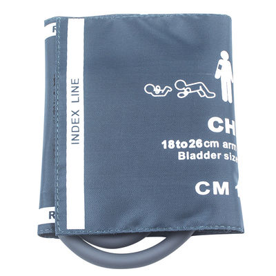 18-26cm Single Tube BP Cuff M1572A ผ้าพันแขนวัดความดันโลหิตสำหรับเด็กแบบใช้ซ้ำได้