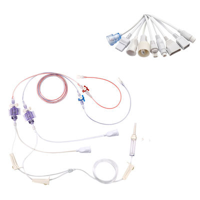 B.D. ทรานสดิวเซอร์ Ibp แบบใช้แล้วทิ้ง BD Dual Double Type Blood Pressure Transducer สำหรับสายอะแดปเตอร์ IBP