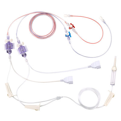 PVB PB Dual Double Type ทรานสดิวเซอร์ความดันโลหิตแบบบุกรุกที่ใช้แล้วทิ้งสำหรับสายเคเบิลอะแดปเตอร์ IBP
