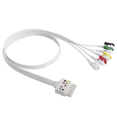 S-iemens ECG Leadwires สายไฟและสายไฟ ECG แบบใช้แล้วทิ้ง 5 เส้น