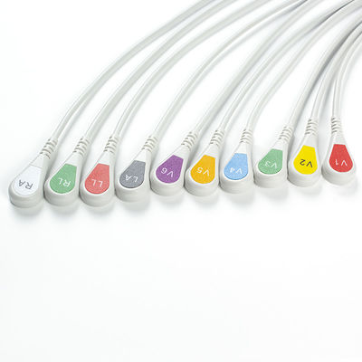 ECG Parts Banana เพื่อ Snap ECG Adapter Pigtail Adapters 9281-002-50 4mm ECG Electrode Connector