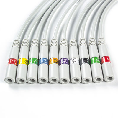 ECG Parts Banana เพื่อ Snap ECG Adapter Pigtail Adapters 9281-002-50 4mm ECG Electrode Connector