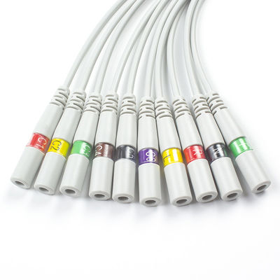 นวดกล้วยเพื่อคลิป อดแทปเตอร์ ECG อดแทปเตอร์หางหมู 3.00MM IEC เครื่องเชื่อมอิเล็กตรอน ECG