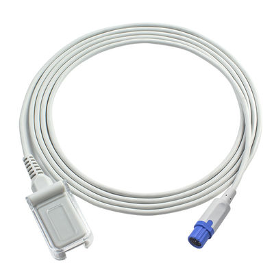 Drager S-iemens SpO2 Sensor Probe 7 พินกับสายเคเบิลต่อขยาย DB9 SpO2 2.4M TPU