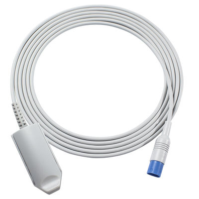 P-Hilips M1196A คลิปนิ้วสำหรับผู้ใหญ่แบบนำกลับมาใช้ใหม่เซ็นเซอร์ SpO2 สี่เหลี่ยมผืนผ้า 8 พิน