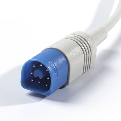 P-Hilips M1196A คลิปนิ้วสำหรับผู้ใหญ่แบบนำกลับมาใช้ใหม่เซ็นเซอร์ SpO2 สี่เหลี่ยมผืนผ้า 8 พิน