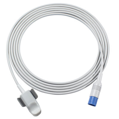 P-Hilips M1196A คลิปนิ้วสำหรับผู้ใหญ่แบบนำกลับมาใช้ใหม่เซ็นเซอร์ SpO2 สี่เหลี่ยมผืนผ้า 8 พิน