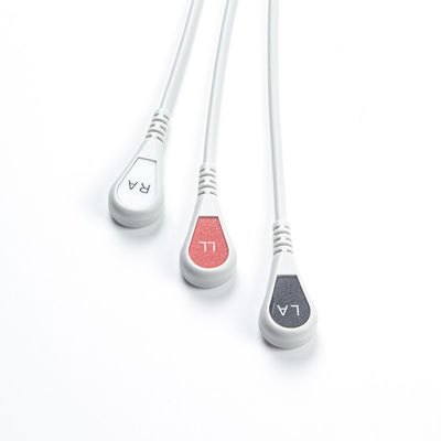 Edan รองรับการเชื่อมต่อตรง ECG สายเคเบิลและสายนํา 6Pin AAMI ทั่วไป 3Lead AHA Snap