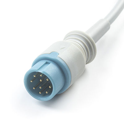 เครื่องตรวจจับ DRE Spo2 10Pin P02111 DRE Pro Touch Waveline EZ เครื่องตรวจสอบ Nelcor Tech SpO2 แบบตรงเดียว