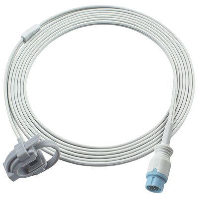 เครื่องตรวจจับ DRE Spo2 10Pin P02111 DRE Pro Touch Waveline EZ เครื่องตรวจสอบ Nelcor Tech SpO2 แบบตรงเดียว