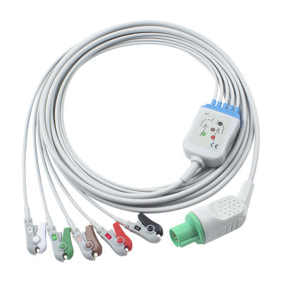 Hellige คอมพาติเบิ้ลตรงต่อเคเบิล ECG และสายนํา 5Lead AHA Grabber