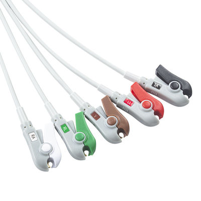 Hellige คอมพาติเบิ้ลตรงต่อเคเบิล ECG และสายนํา 5Lead AHA Grabber