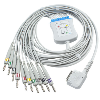 Kenz สาย EKG K131 Banana 4.0 สำหรับ 108 109 110 1210 1211 601 Cardico 302 IEC สาย ECG เชื่อมต่อโดยตรง