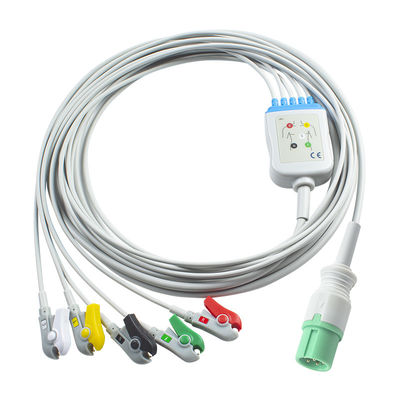 คอนเทค คาเบิ้ล ECG และสายนํา 7pin Connector CMS 7000 8000 5000 รุ่นใหม่ คาเบิล ECG 5Lead Grabber