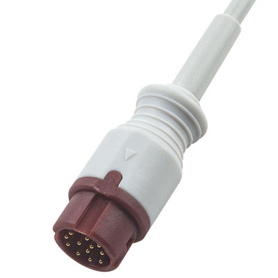 สายอะแดปเตอร์ P-Hilips Dual IBP พร้อมขั้วต่อ 12 พิน ความยาว 0.3 เมตร และวัสดุ TPU สำหรับใช้งานทางการแพทย์