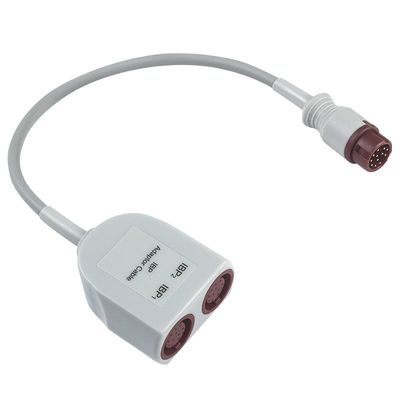 สายอะแดปเตอร์ P-Hilips Dual IBP พร้อมขั้วต่อ 12 พิน ความยาว 0.3 เมตร และวัสดุ TPU สำหรับใช้งานทางการแพทย์