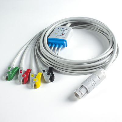 รองรับสําหรับ Primedic ECG Cable Primedic Defibrillator 4Lead ECG IEC Grabber