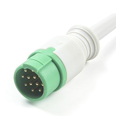 สําหรับชิลเลอร์ที่สอดคล้องกับเคเบิล ECG และสายนํา สายตรงเชื่อมต่อ 3 Lead Iec Snap
