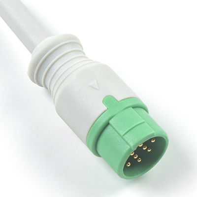 สําหรับชิลเลอร์ที่สอดคล้องกับเคเบิล ECG และสายนํา สายตรงเชื่อมต่อ 3 Lead Iec Snap
