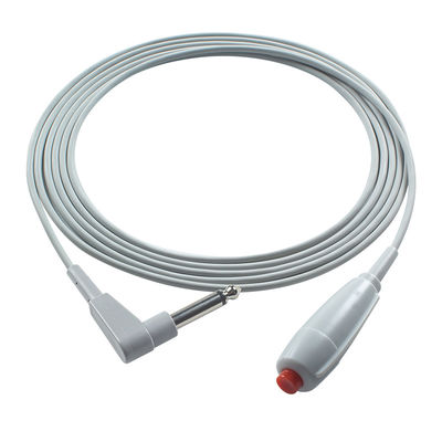 6.3mm นอร์สเรียกคอร์ด สีแดง ดันปุ่มสายสําหรับสถานีพยาบาล นอร์สเรียก Pendant