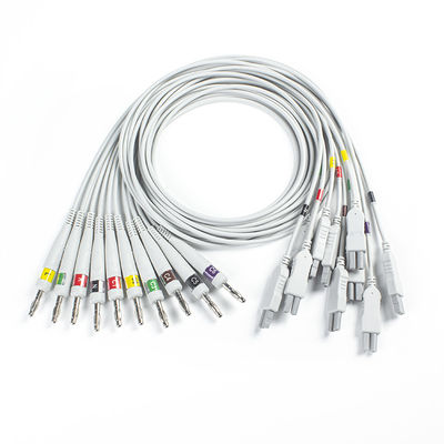Norav Quark C12x การวินิจฉัย ECG 12 การทดสอบความเครียดของหมู ECG ที่แต่งด้วยสาย TPU