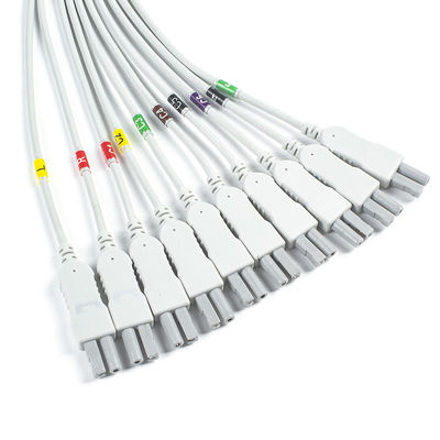 Norav Quark C12x การวินิจฉัย ECG 12 การทดสอบความเครียดของหมู ECG ที่แต่งด้วยสาย TPU