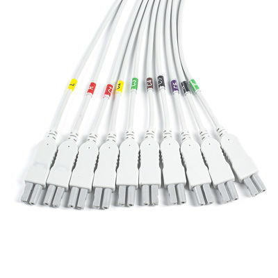 Norav Quark C12x การวินิจฉัย ECG 12 การทดสอบความเครียดของหมู ECG ที่แต่งด้วยสาย TPU